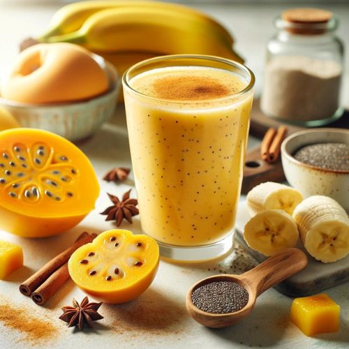 Simple & Healthy Egg Fruit Smoothie